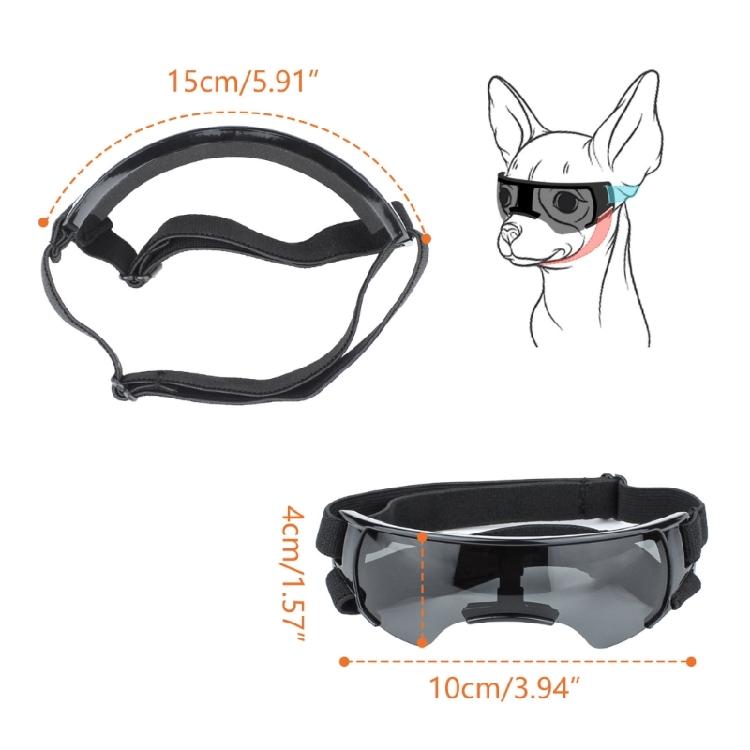 Windproof Goggles Pet Eyewear for Long Snout Dogs UV Protections Dogs Sunglasses