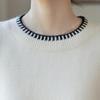 Mokana Women's Color-Block Round Neck Knit Sweater