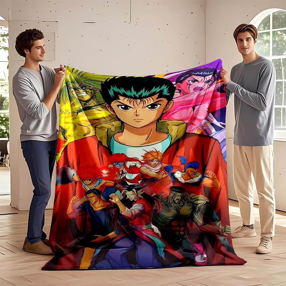 Anime Characters Collage Design Blanket Flannel blanket for bedroom, living room, sofa, and nap sofas