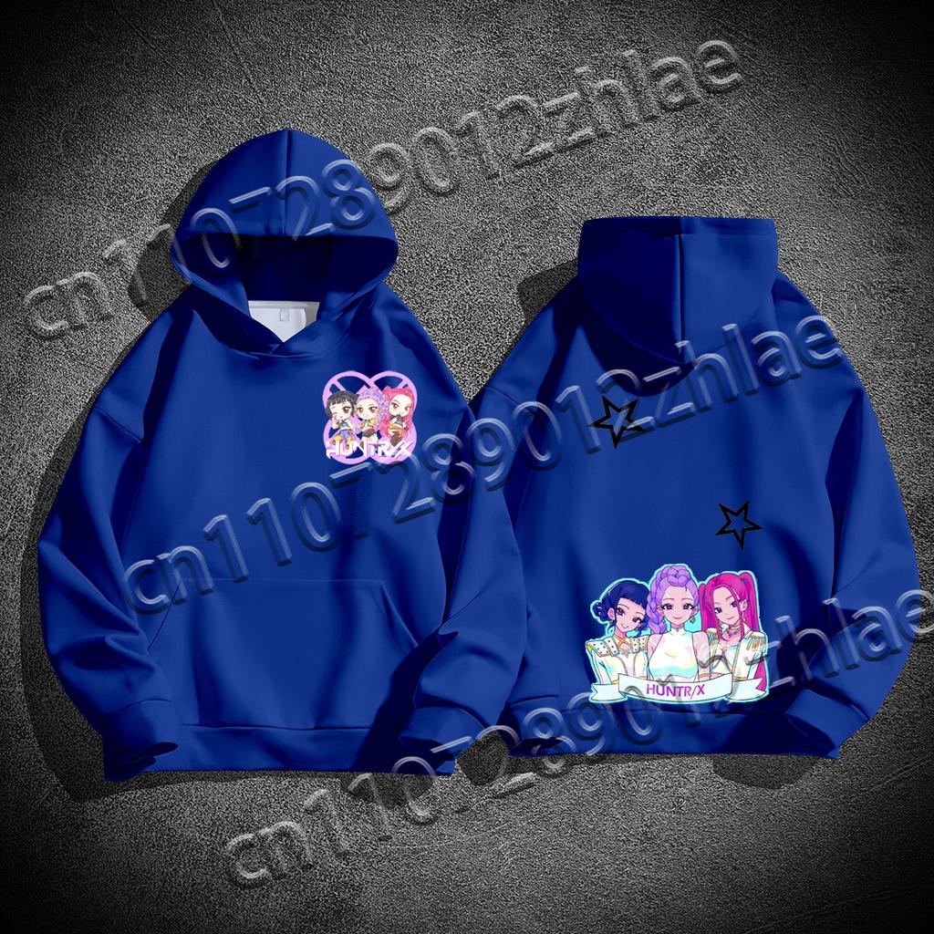 New Best Selling Kpop Demon Hunter High Quality Flannelette Adult Sweater Loose Comfortable Quick Drying Adult Hooded Sweater