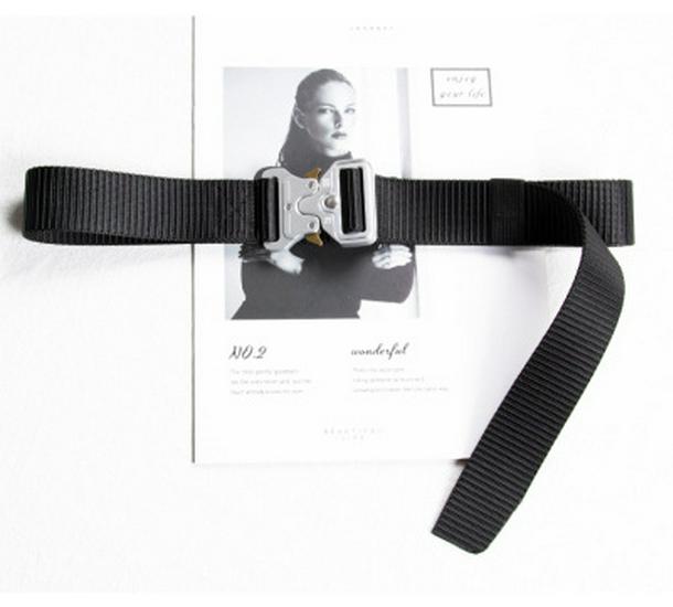 Silver Cobra Tactical Nylon Belt - Unisex Outdoor Military Style with Canvas Buckle for Men, Women, and Students.