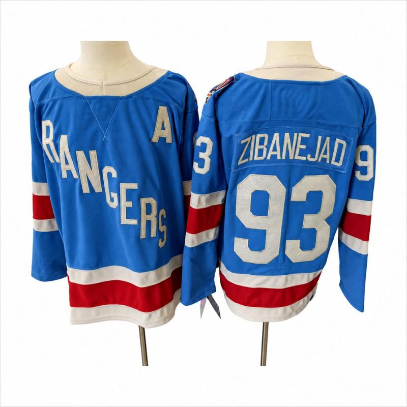 Embroidered New York Rangers Hockey Jersey Men Women - Lightweight Nylon Sportswear Ice Streetwear Fan
