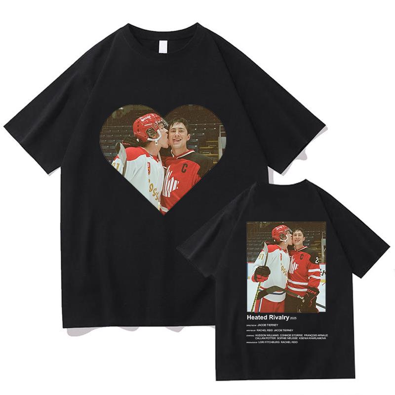 Heated Rivalry Meme Tshirt 2026 New Hot Unisexs Unisexs Retro Fashion Pure Cotton Short Sleeved Cotton Casual Tshirts Streetwear