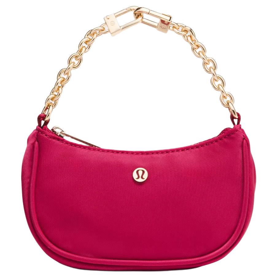 

Lululemon City Essentials Brand Logo Versatile Recycled Nylon Polyester Mini Shoulder Tote Bag Women bags Berry LW9FVZS-021363 Berry