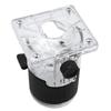 Transparent Woodworking Trimmer Guide Base and Protection Cover Set