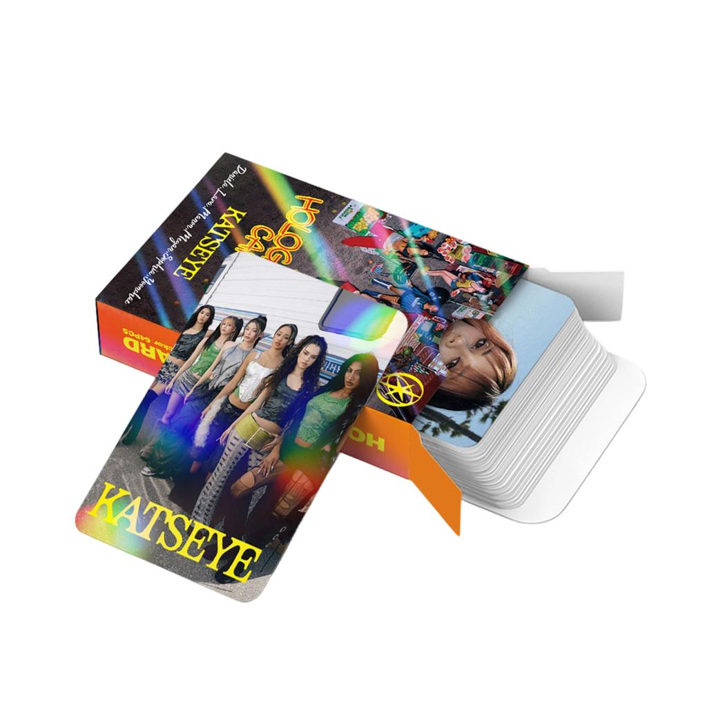 124 Cards Collection Cards Small Stickers Double-sided LOMO Flash Card Box