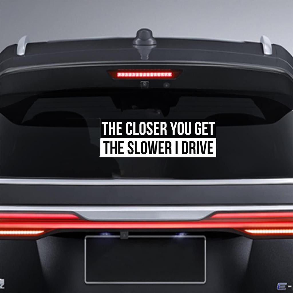 Funny Vinyl Rear Bumper Sticker for Cars & Trucks
