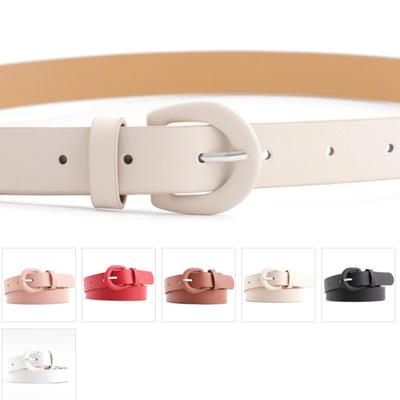 Leichter, luxuriöser dünner Damengürtel, elastisch, Vintage-PU-Leder, dünn, passend für Damen, verstellbarer Taillengürtel für Mantel