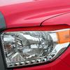 2Pcs Car Front Left Right Headlight Eyelid Eyebrow Cover Trim Fit for Toyota Tundra 2014 2015 2016 2017 2018 Carbon Fiber Red