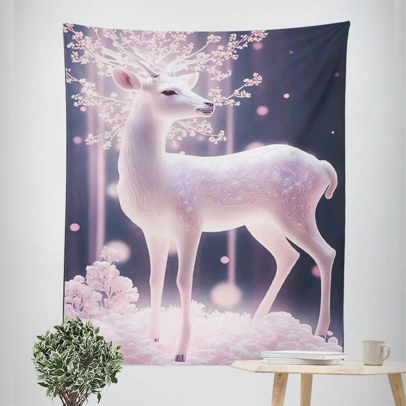 Beautiful Fawn Decorative Tapestry Home Wall Decor Office Living Room Tapestry