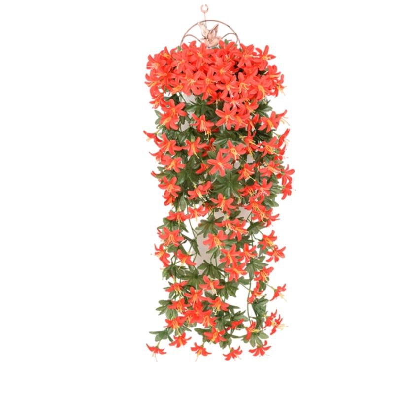 Artificial Hanging Flower Plant 90cm Hanging Vine Plant for Outside and Indoor Planter Porch Garden Yard Decoration