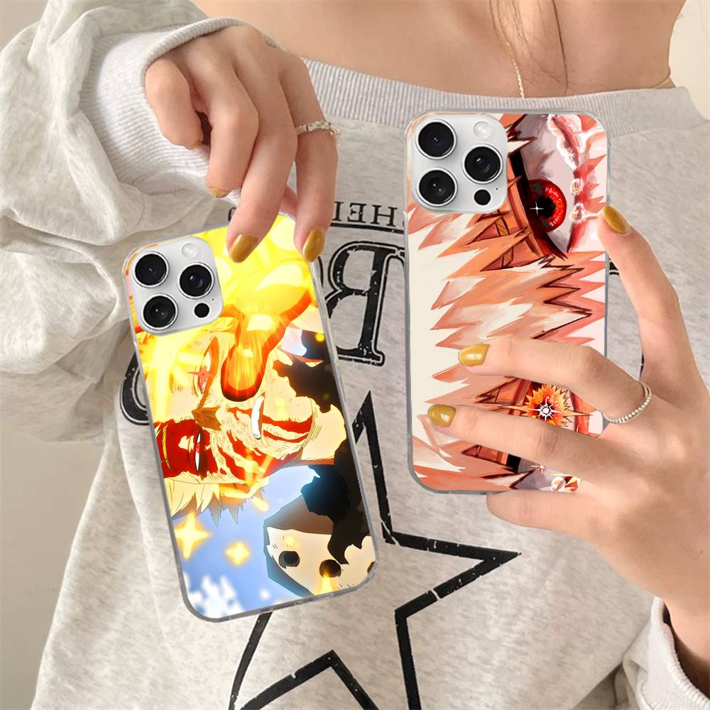 Anime B-Bakugo Katsuki For iPhone 17 16 15 14 Plus 13 12 11 Pro Max Phone Cover Back Satin Colorful Surface