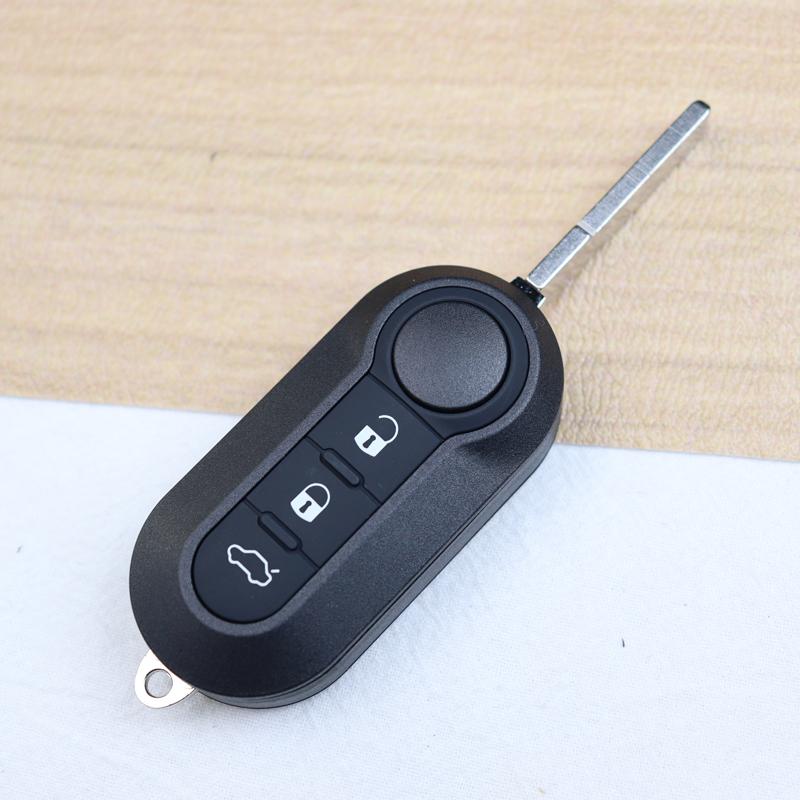 Car Key Fob Case Shell Housing For For Fiat 500 500L Bravo Panda Freemont Punto Ducato Peugeot Boxer Citroen Jumper/Buttons Pad