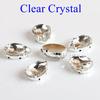 Drop Shape Glass Rhinestones With Claw Sew on Teardrop Crystal Stone Strass Diamond Metal Base Buckle Wedding Decoration