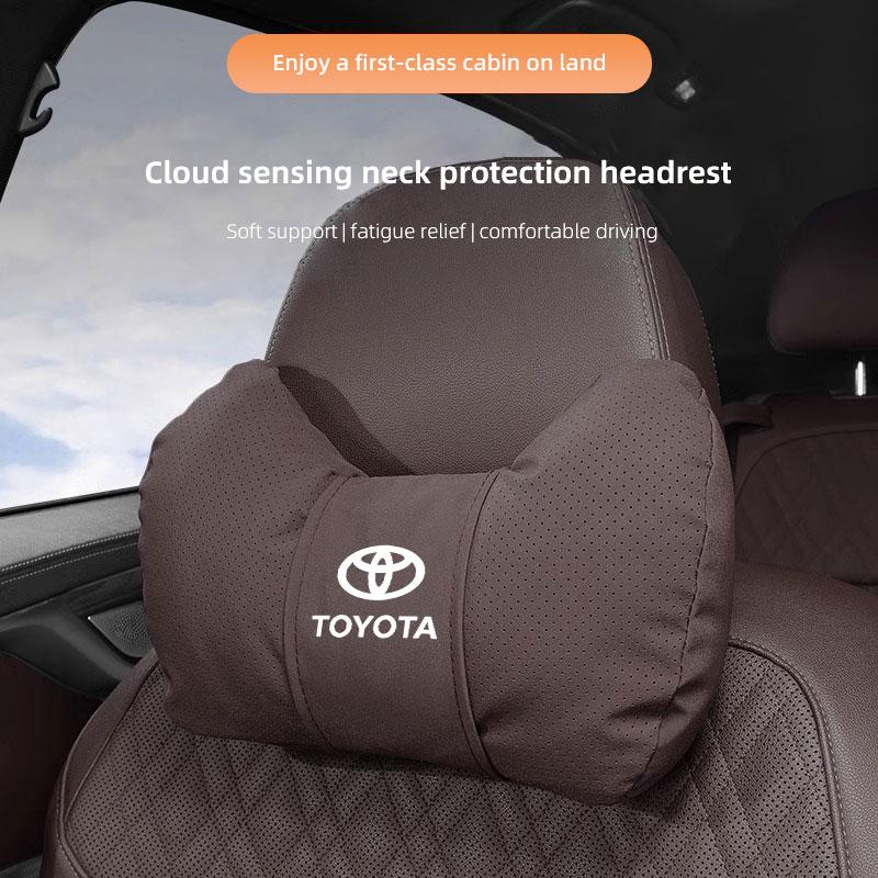 Car Headrest/Lumbar Support Neck Pillow Protection Pads For Toyota Corolla Yaris Aygo Prius CHR Camry Auris Avensis Land Keyring