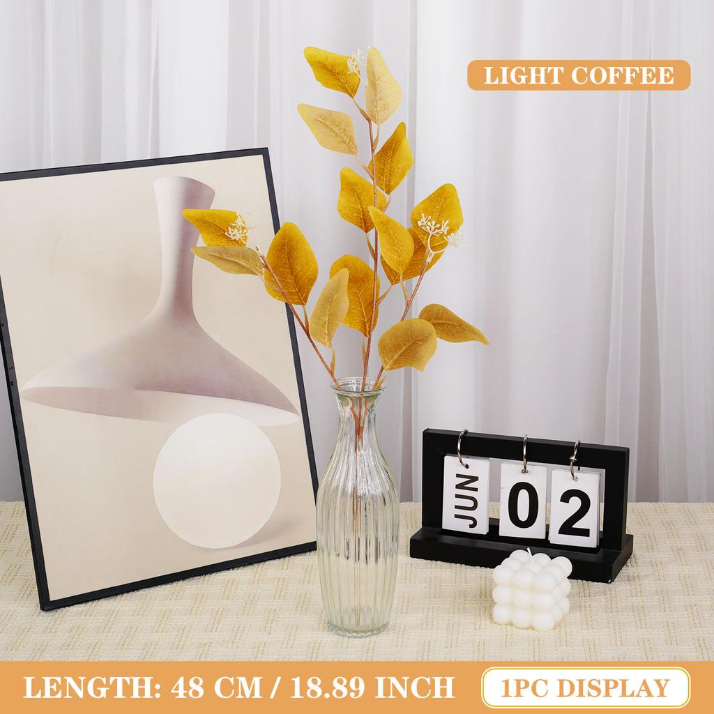 1PC Artificial Eucalyptus Leaves Simulation Plant Garden Home Wedding Desktop Party Decoration