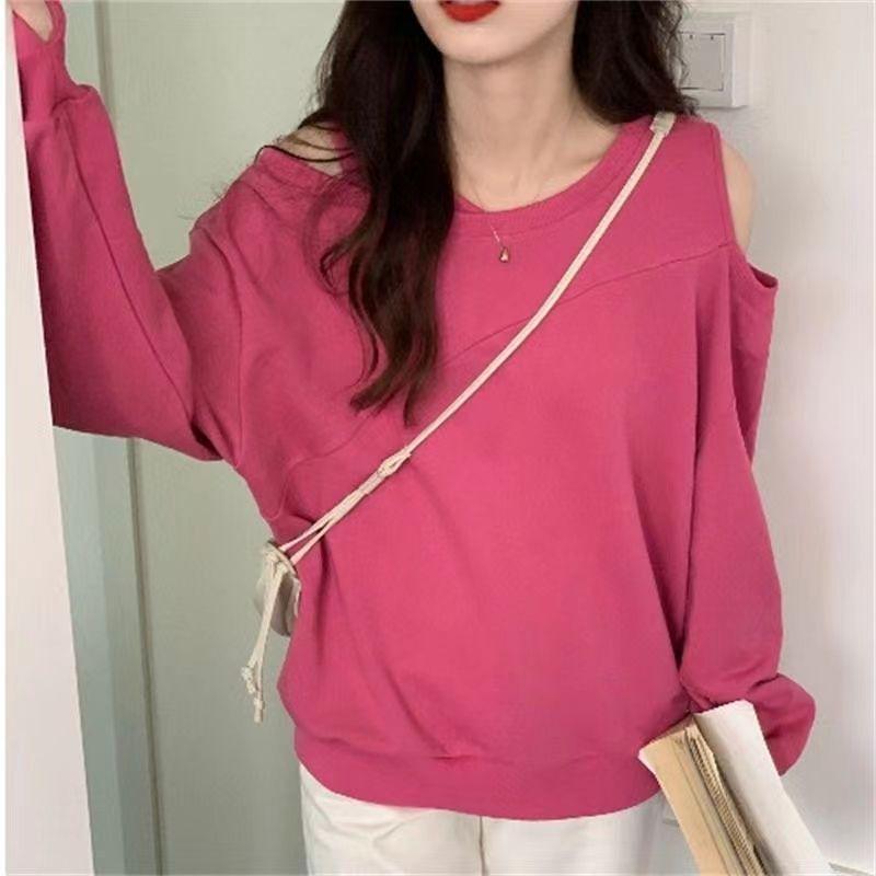 Women T-Shirts Black Clothes Female Tops Loose Simple Cheap Tees Stylish One Piece Wholesale Spring and Autumn O Tshirts