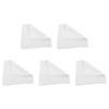 5pcs Absorbent Face Cloth Hot Compress Cotton Soft Facial Washcloth for Beauty Salon Small
