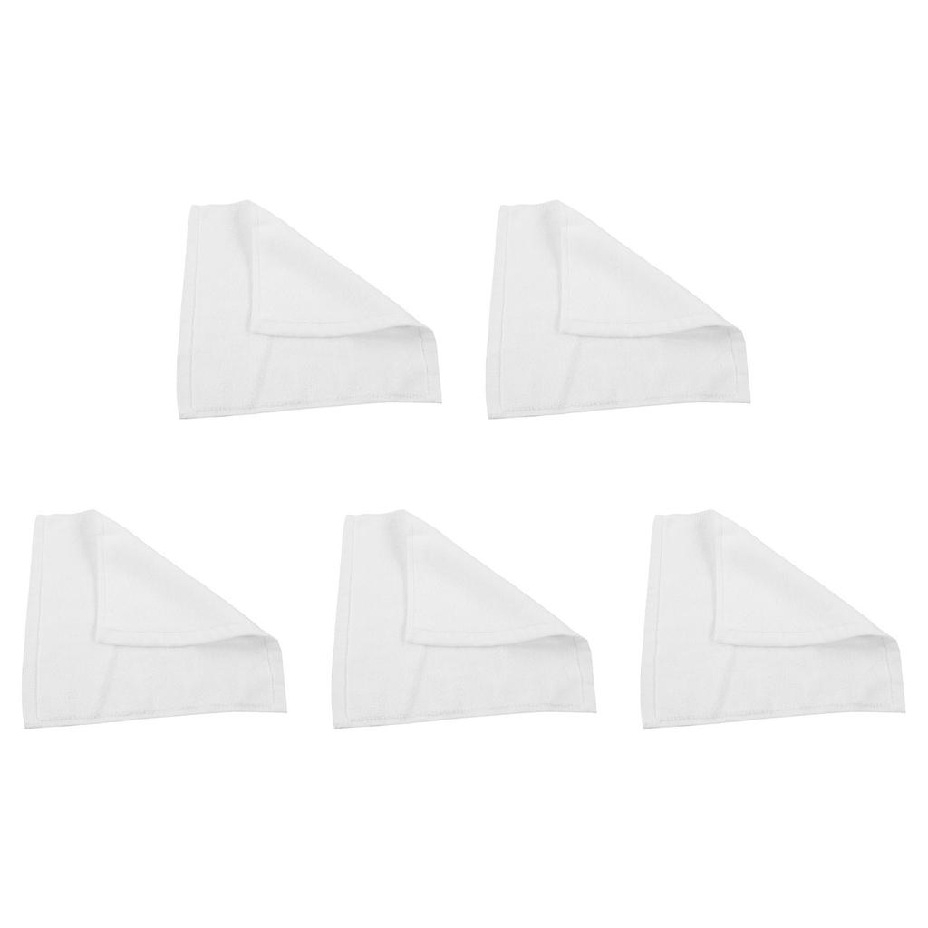 5pcs Absorbent Face Cloth Hot Compress Cotton Soft Facial Washcloth for Beauty Salon Small