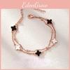 Clover Bracelet Leaf For Women Alloy Modern Jewelry Sleek Design Gift Memorable