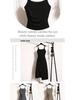 Plus Size Slimming Camisole Dress - Women's Waist-Cinched Spring/Summer Slit Outerwear Skirt