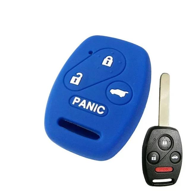 

Силіконовий чохол для ключів у стилі автомобіля для Honda Accord CRV Civic Pilot Insight Ridgeline синій