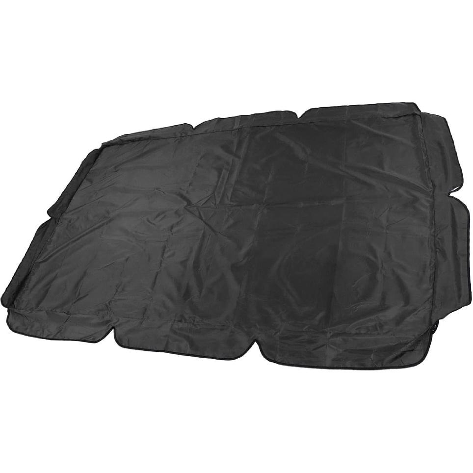 Outdoor Swing Canopy Waterproof Porch Top Cover Replacement Proof for Patio Yard Chair (Black)