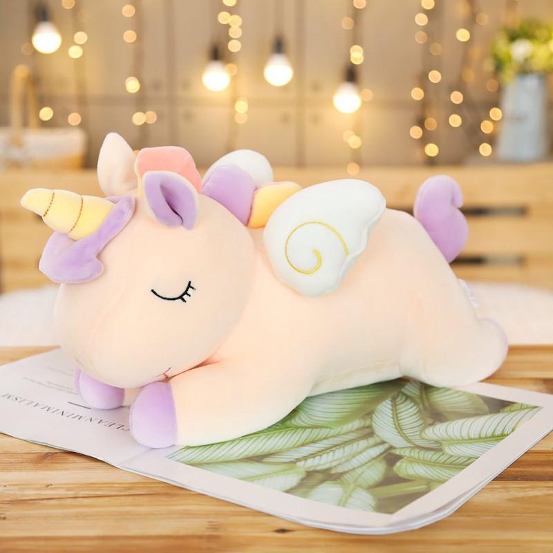 Dream Unicorn Cute Fur Toy Rainbow Angel Horse Sleeping Doll Gifts Birthday