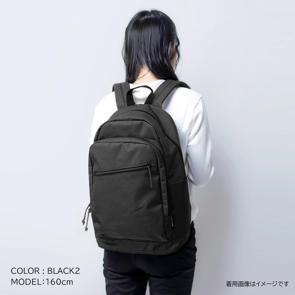 Outdoor Products Heathertex Backpack, A4 Size, PC Storage, Large Capacity, 19 Liters, Size 60. Black