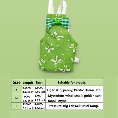 Pigeon Diaper Diapers for Birds Cloth Parrot Clothes NXLYP02