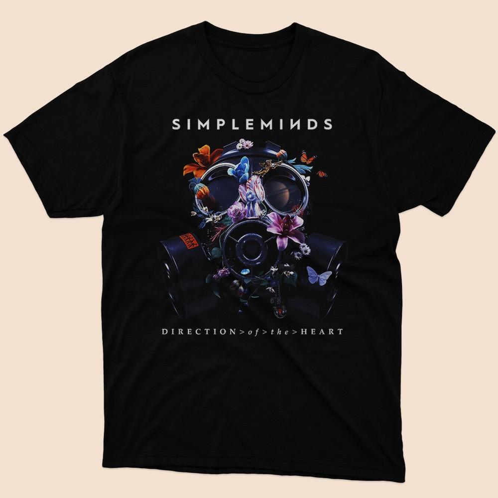 Direction of the Heart Simple Minds Classic Black T shirt Size S to 5XL Unisex T-Shirt XXL