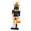 Halloween Nutcracker Figure Decorative Home Decor Painted 10 Inch Wooden Puppet Figurine for Shelves