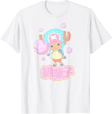Anime Tony Tony Chopper Cukrinės vatos marškinėliai