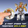 Creative Finger Gyroscope Deformation Robot Decompression Fingertip Gyroscope Children'S Small Toy Happy Decompression
