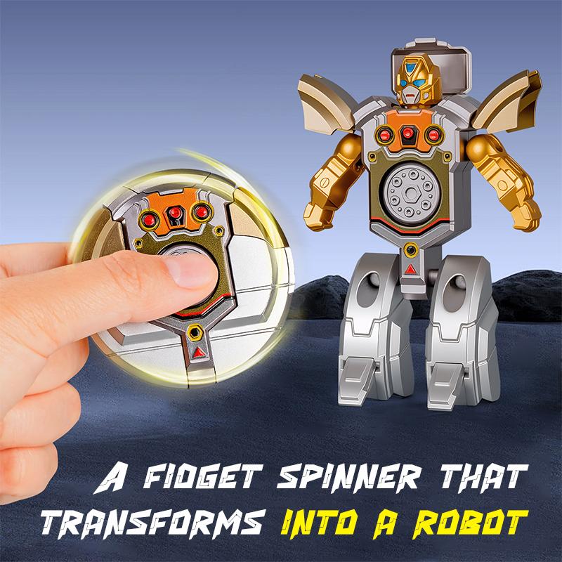 Creative Finger Gyroscope Deformation Robot Decompression Fingertip Gyroscope Children'S Small Toy Happy Decompression