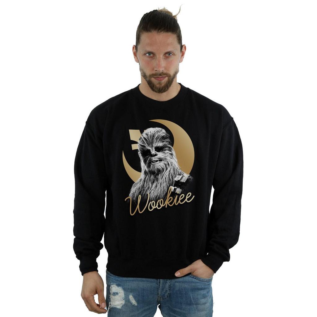 STAR WARS Mens The Last Jedi Gold Chewbacca Sweatshirt