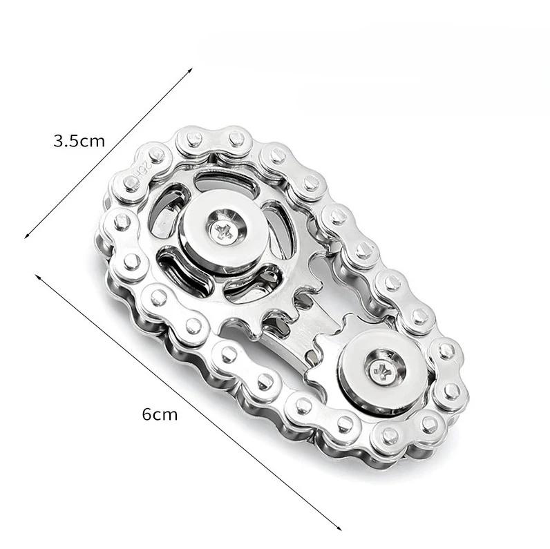 Metal Fidget Spinner Office Desk Toy Stress Relief Gears Hand Spinner for Adults desk decoration home decor Relieve stress relax