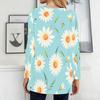 Plus Size Ladies V Neck Long Sleeve Blouse Soft Loose Tops For Daily Shopping And Indoor Relaxation