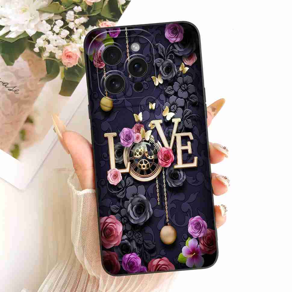 For iPhone 12 Pro A2407 A2341 Case Cute Cartoon Pattern Silicone Cover For iPhone 12Pro A2406 A2408 Phone Protection Cases