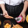 Watermelon Ball Scoop Fruit Spoon Ice Cream Sorbet Stainless Steel Double-end Cooking Tool Kitchen Accessories Gadgets