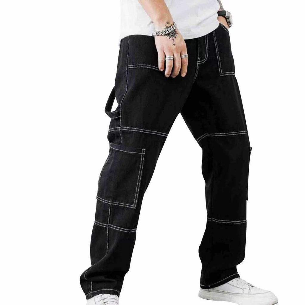 Men's Jeans Straight Cargo Jeans