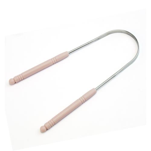 New Stainless Steel Tongue Scraper Fresh Breath Cleaning Coated Tongue Toothbrush Oral Hygiene U-Shaped Metal Tongue Scraper