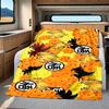 1PC Son Goku  Print Flannel Blanket, High Quality All Seasons, Home Decor, Warmth and Comfort, Perfect for Christmas Gifts