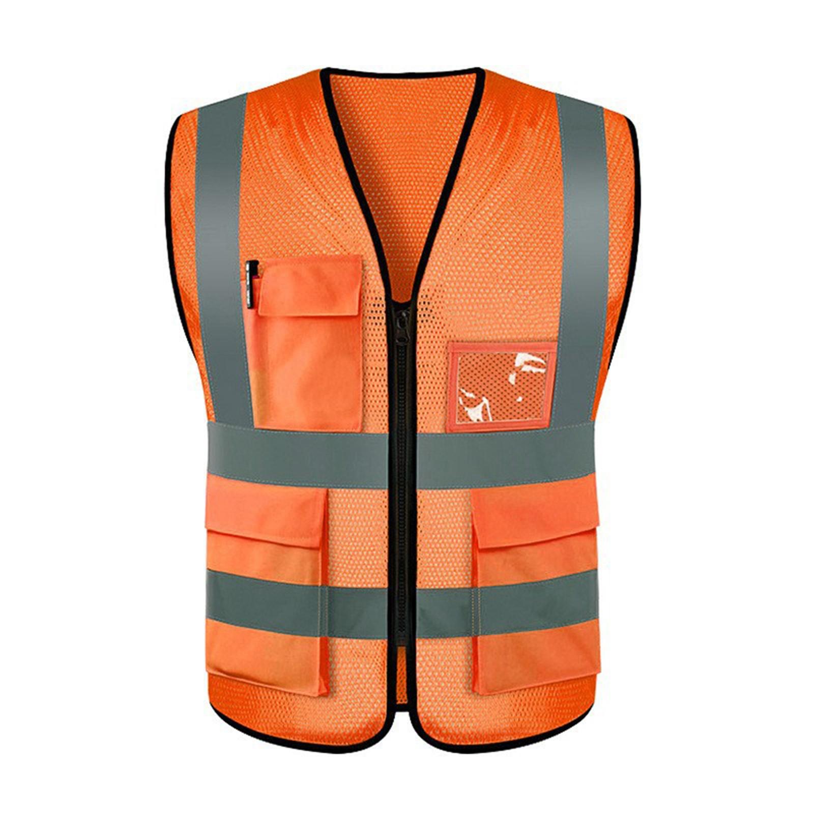 Одежда для дорожного движения Светоотражающая одежда Яркая флуоресцентная рабочая одежда — фото 6