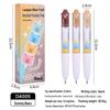 Blaues Obst D4001 Bunter Klick-Gelstift mit Perlen - Schnelltrocknender Unterschriftenstift für Schüler & Bürogebrauch