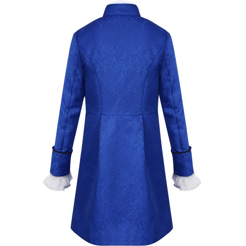 Men Steampunk Trench Coat / Shirt Vintage Prince Overcoat Medieval Renaissance Jacket Victorian Edwardian Cosplay Costume