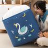 Non-woven Printed Quilt Storage Bags Large-capacity Household Sundries Storage Bags Foldable Clothes Dust-proof Storage Bags