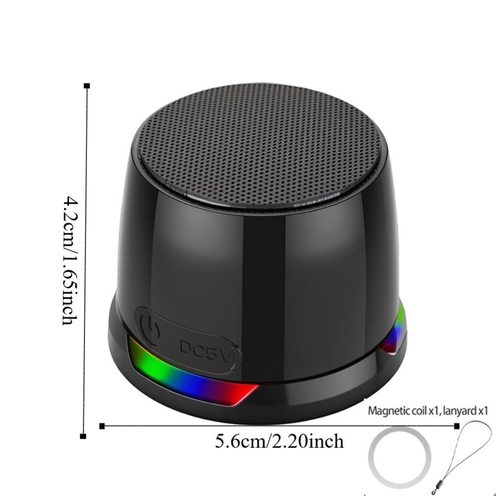 Bluetooth 5.3 Magnetic Mini Speaker Anti Lost Portable Sound Box RGB Light Speaker  Home Party