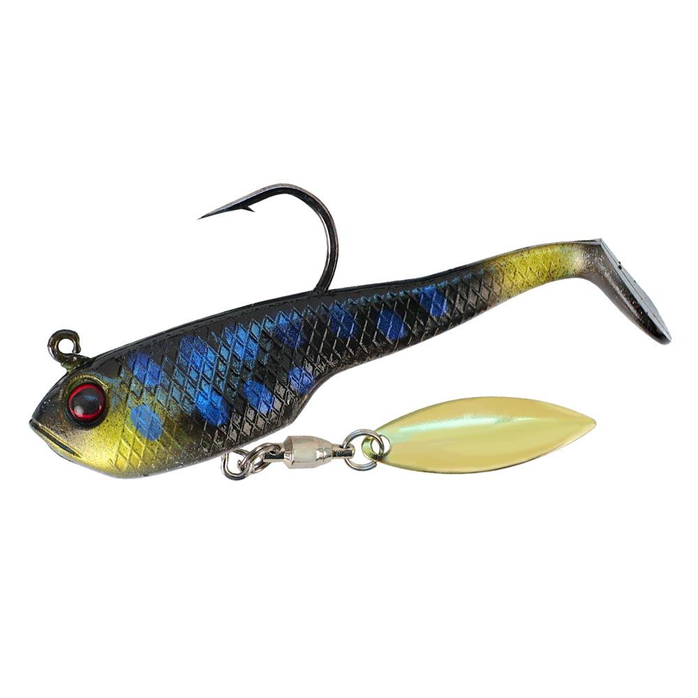 Shark-Like Lure 6-Piece Pack Lead-Weighted PVC Artificial Soft Bait Hooks Bionic Bass Freshwater Saltwater Fishing