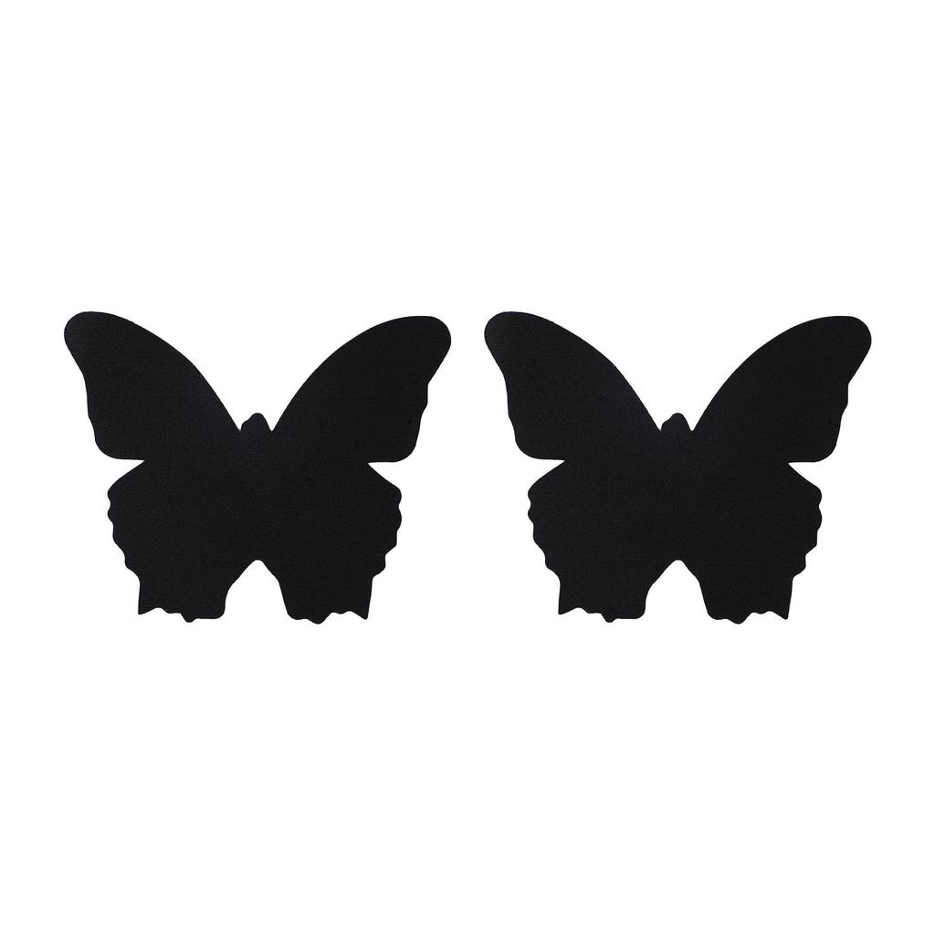 Disposable Black Cross Nipple Pasties - Breathable, Invisible, Anti-Exposure Chest Stickers for Women.